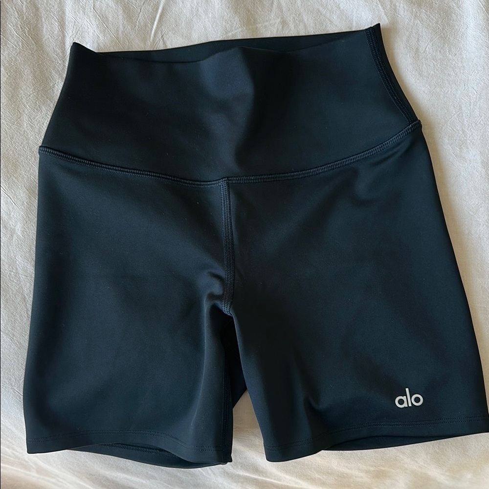 ALO Yoga Black High-Waisted Bike Shorts